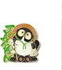 Pin Badge Raccoon Dog Pin Badge Sports Souvenir Japanese Style Japan Tourism Local Old Fashioned Traditional Folk Art Travel, Brass