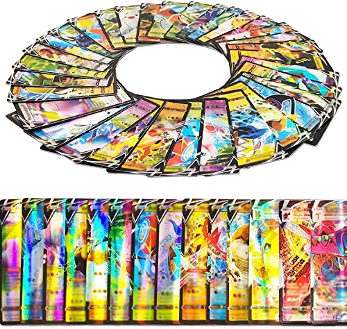 Cartes Francaise GX, 100 Full GX Cartes à Collectionner Française de la Nouvelles Version, Cartes Cadeaux d'anniversaire Brillante pour Enfants