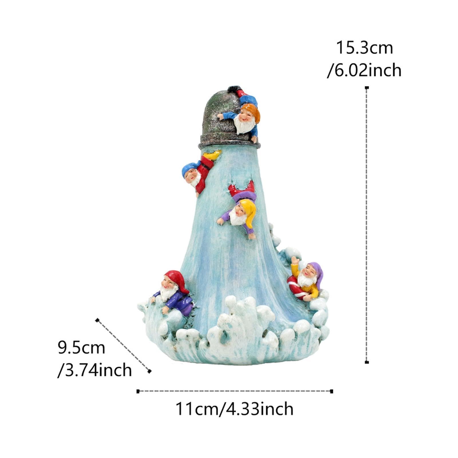 Gnomi da Esterno, Tubatura dell'Acqua Gli Gnomi Che Lavano Il Surf - Esilarante Decorazione Decorativa da Giardino, Ornamenti per Prato, Decorazione con Scultura Nana, novità per la Casa, Patio