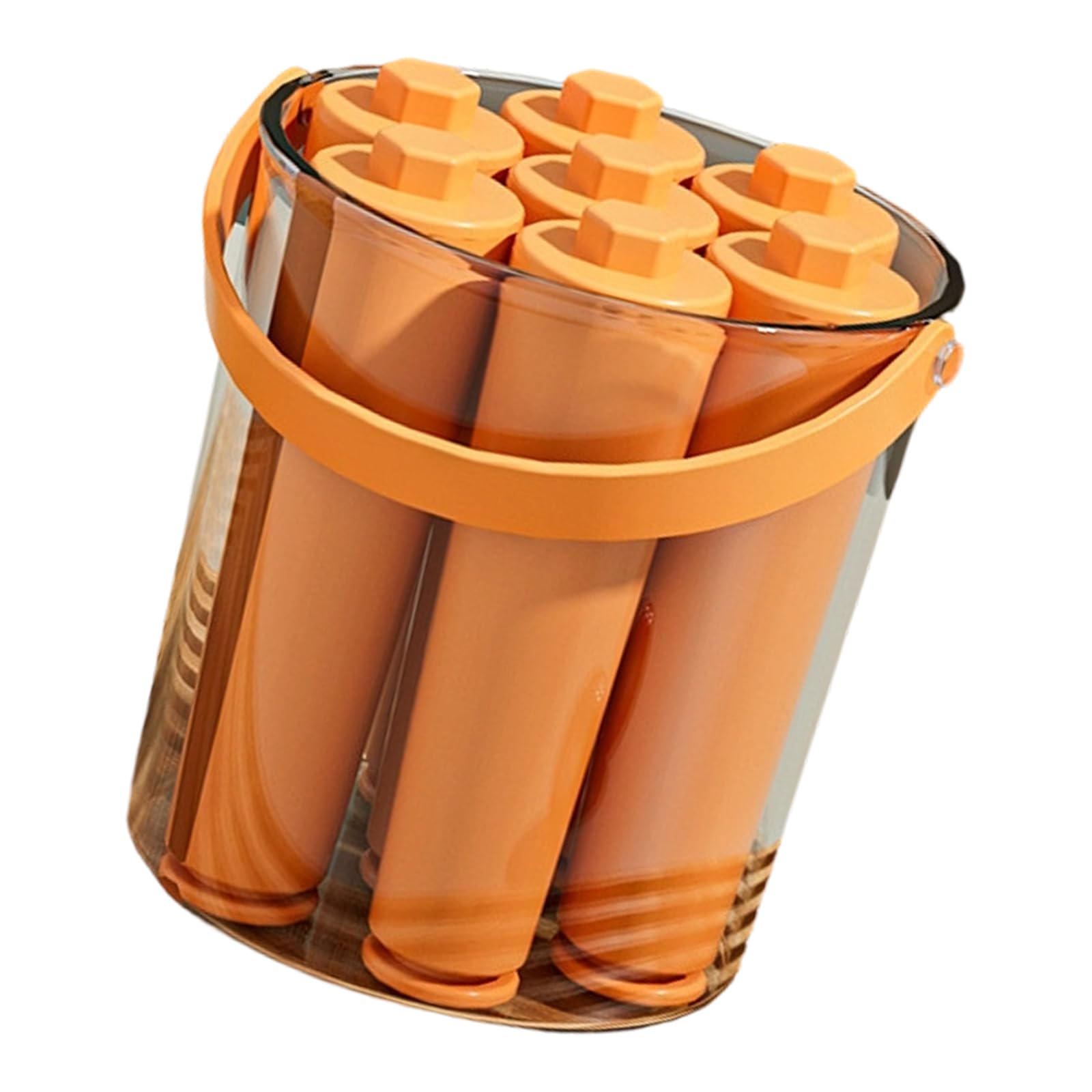 Ice Stick Maker Bucket for Bottle-Friendly Sticks, PET Tube Form Set for Coffee, Tea and Cocktail Drink Service Ice Stick Maker Tube Form Drink Chiller Freezer Bucket Tray Bottle Cocktail Freezer Tray