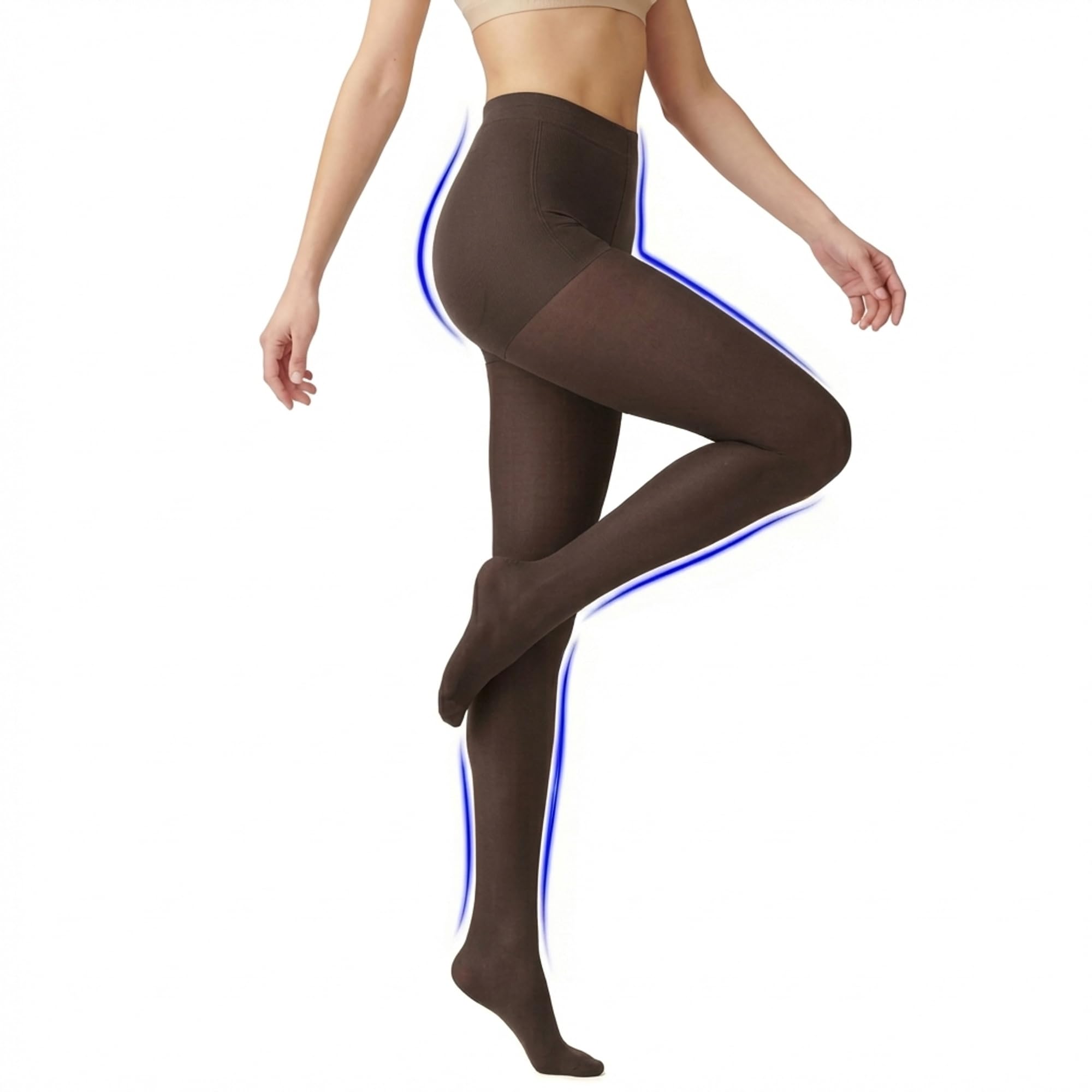 ITEM m6 Kompressions-Strumpfhose für Damen 15 DEN - Formende Feinstrumpfhose mit Kompression & Po Push-Up – Bequeme Pantyhose mit Contouring Tights