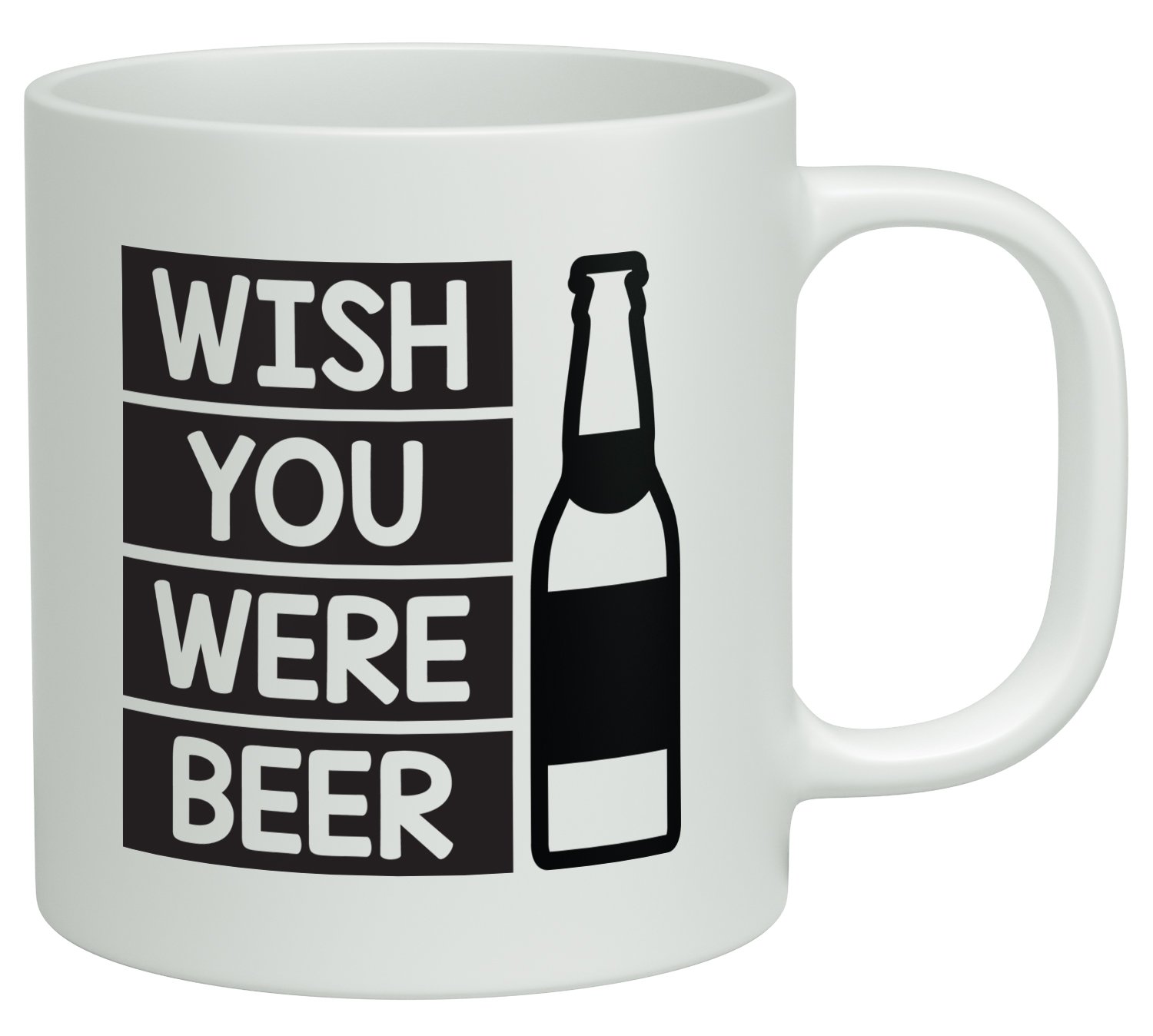 Shopagift Wish you were Beer Funny White 10oz Novelty Gift Mug Cup
