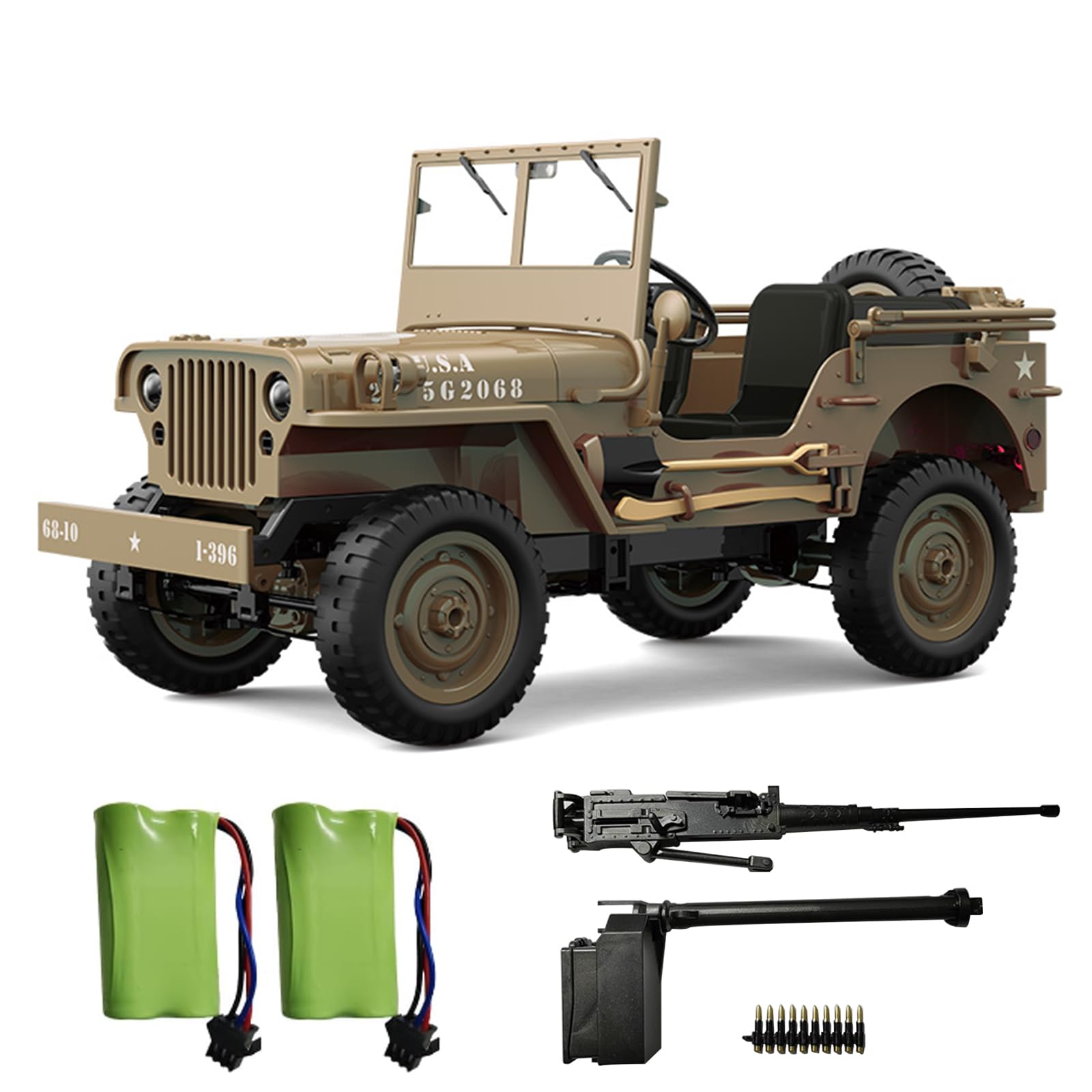 Amazon.com: Skymaker RC Willys Military Jeep 4x4 Rock Crawler