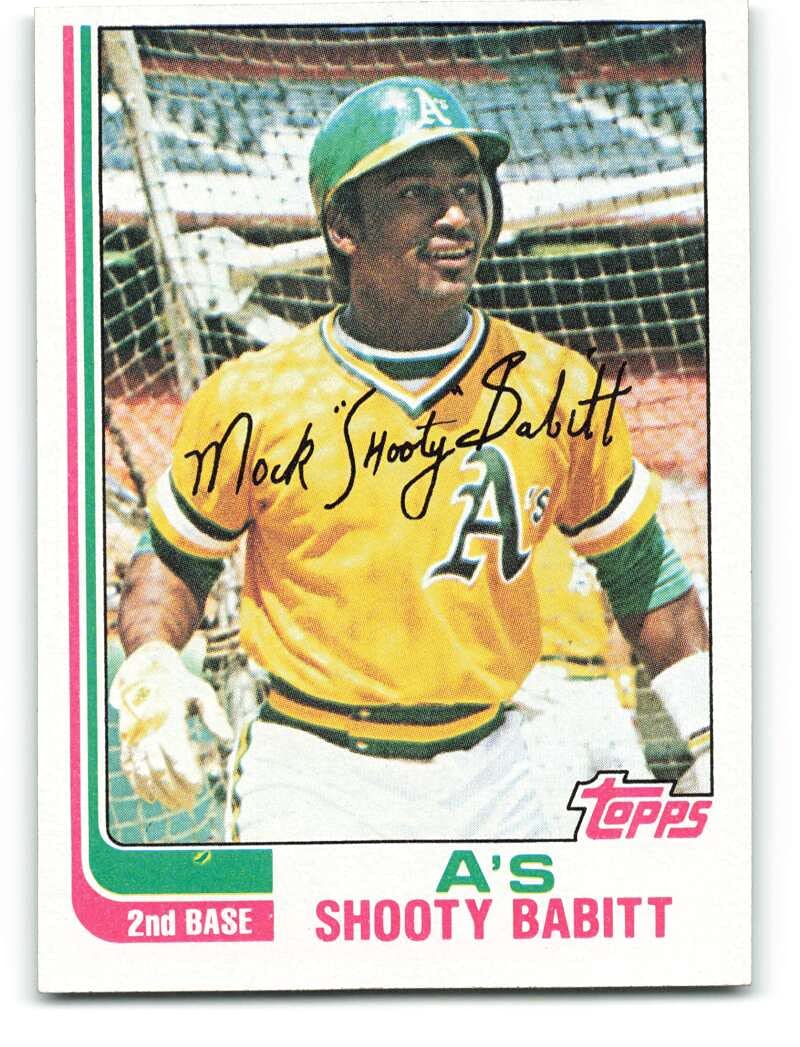Amazon.com: 1982 Topps #578 Shooty Babitt NM+++ RC Rookie Oakland