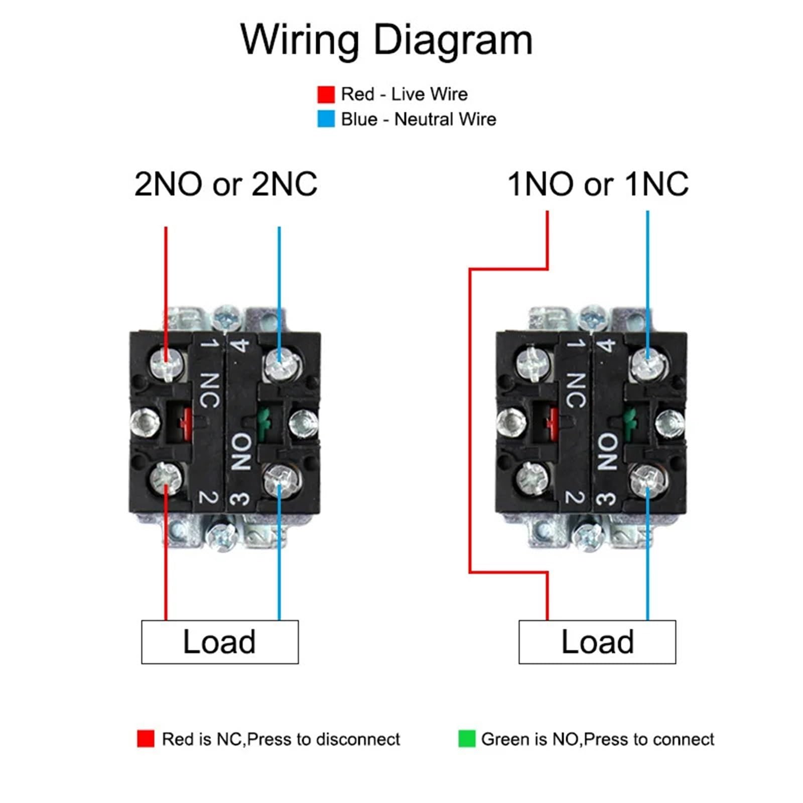 22 mm 10 A XB2 Momentary Reset wyłącznik ciśnieniowy NO NC Power Start Stop klucz obrotowy okrągły, płaski, 1 sztuka (Y Mushroom 1NO)