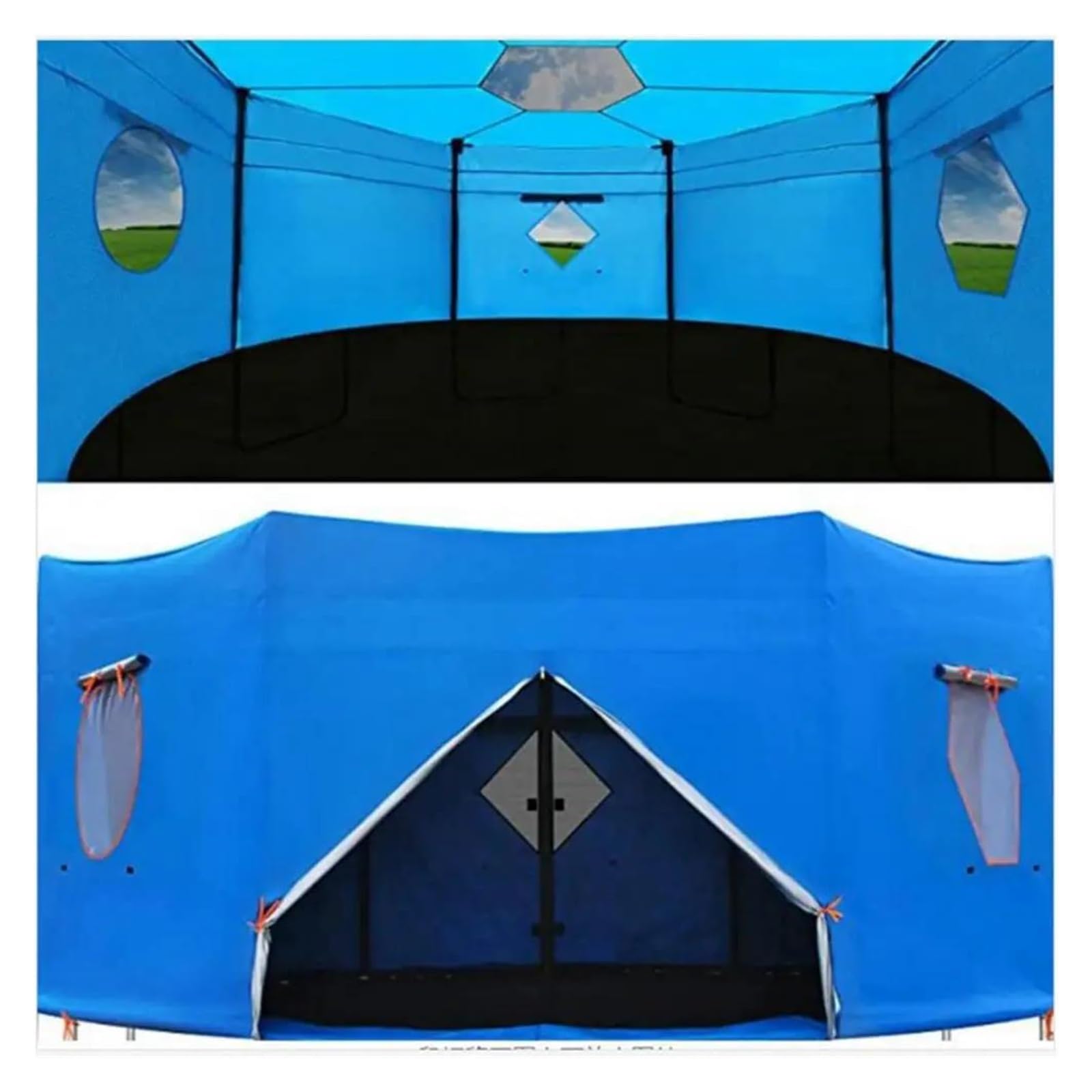 Colchoneta Recambio Exterior Trampolín Sombrilla para Trampolín, Toldo Redondo para Trampolín, Accesorios Protectores para Trampolín