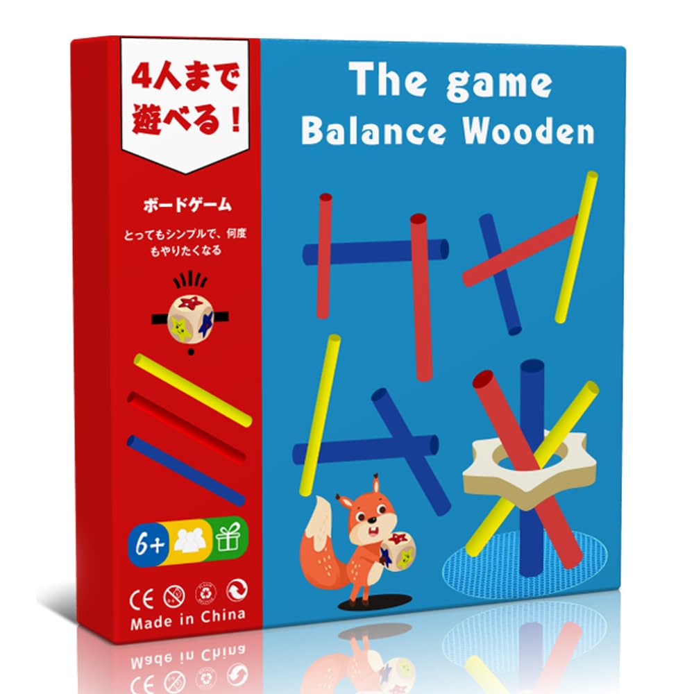 Amazon | バランスゲーム 天然木製バランスゲーム 27PCS ボードゲーム