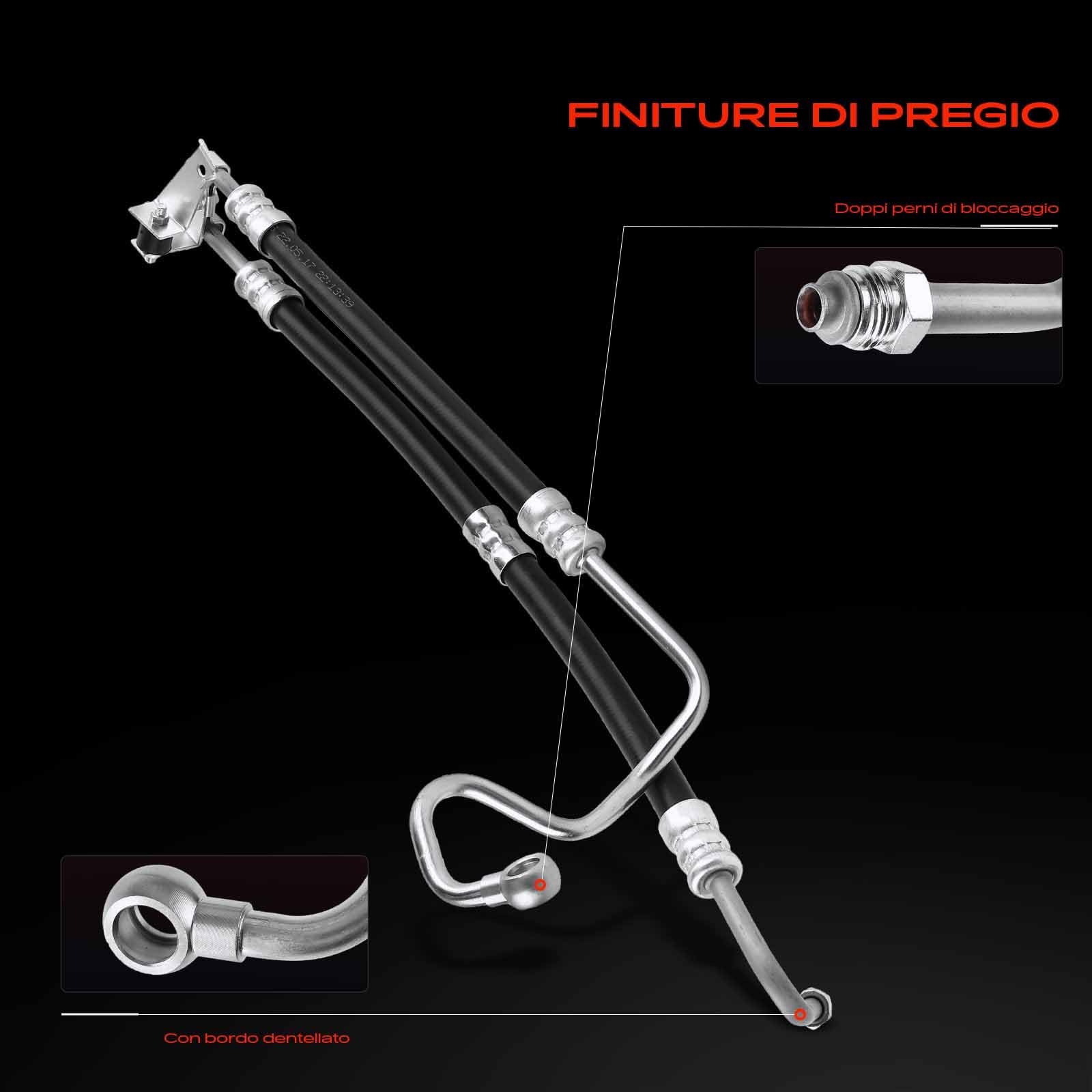 Frankberg Servosterzo Tubo flessibile Compatibile con Serie 3 Cabriolet E46 320 Ci 323 Ci 325 Ci 330 Ci Serie 3 E46 320i 325i 330i Serie 3 Touring E46 320i 325i 330i Serie 3 Coupé E46 32416764725