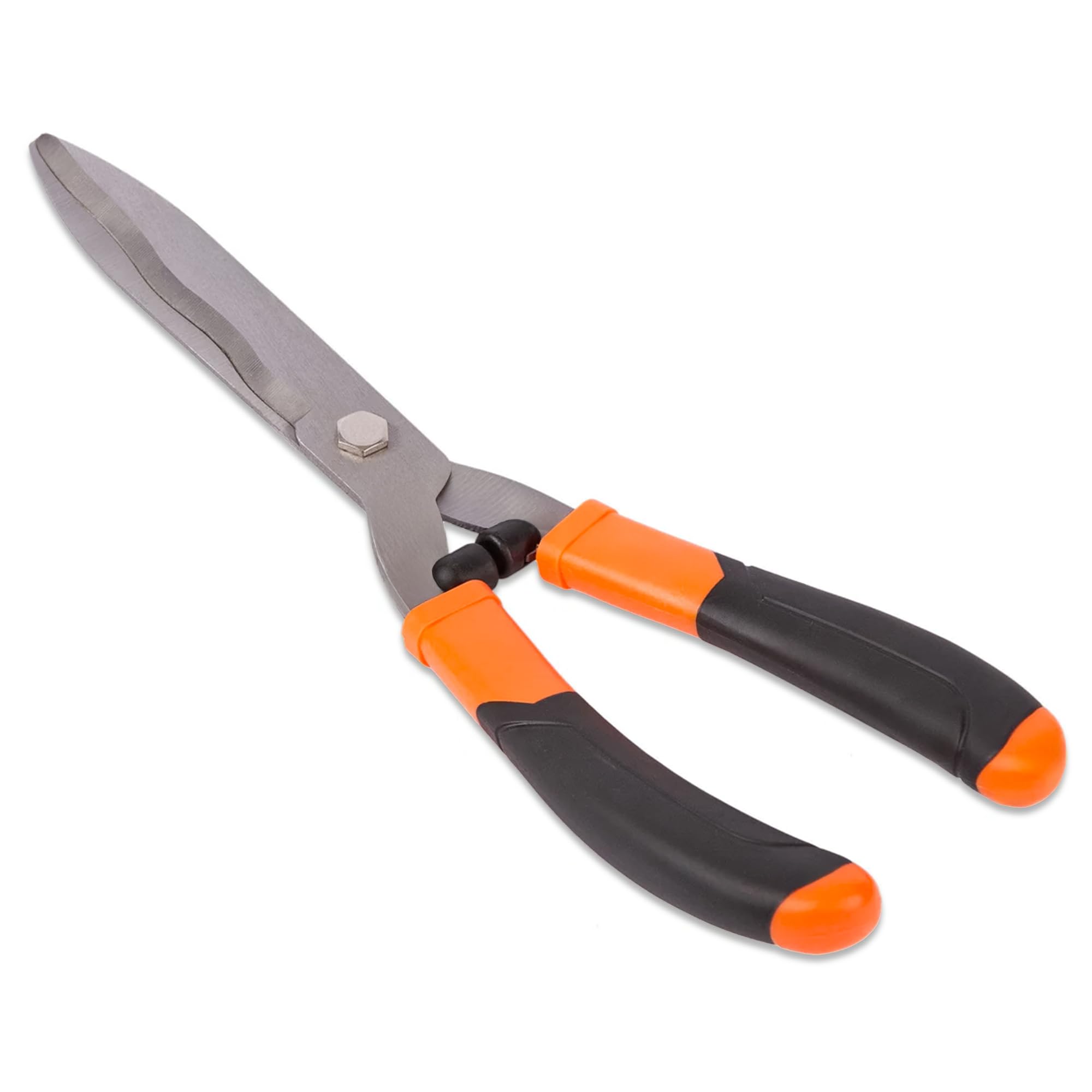 18” Hedge Shear High Carbon Steel Heat Treated Polished Blades for Clean Cuts – Ergonomic PP + TPR Soft Grip Handles – Ideal for Trimming Hedges, Bushes & Shrubs