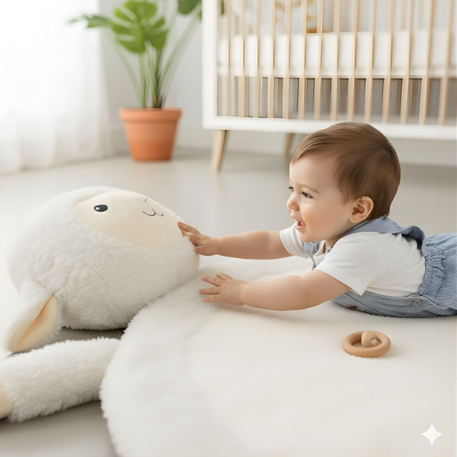 Manta de Juego Bebé XL Acolchada y Antideslizante | Alfombra Infantil de Suelo y Gateo, 100% Algodón Suave. Cojín de Peluche Lavable. Regalo Original Recién Nacido/Baby Shower.