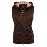 Women Heidi Warm Water-resistant Zippered Canyonland Outerwear Western Vest With Hip Pockets