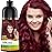 Herbishh Hair Color Shampoo - Magic Dye for Gray Hair, Long Lasting Color in Minutes, 3-In-1, Ammonia-Free, 500 Ml (Wine Red)