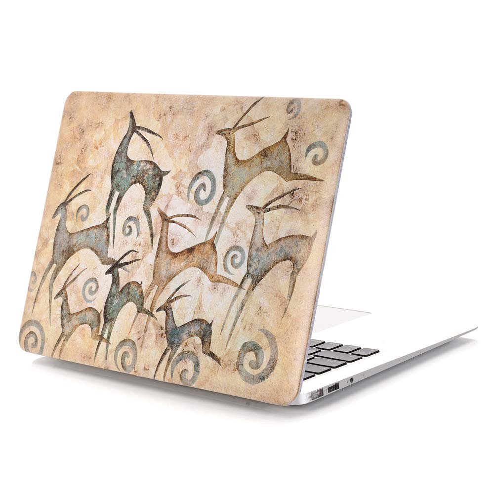 PapyHall MacBook Pro 13 inch Case, Mural Restoring Ancient Ways MacBook Case for Apple Macbook Pro 13 inch : A1278 - Goat