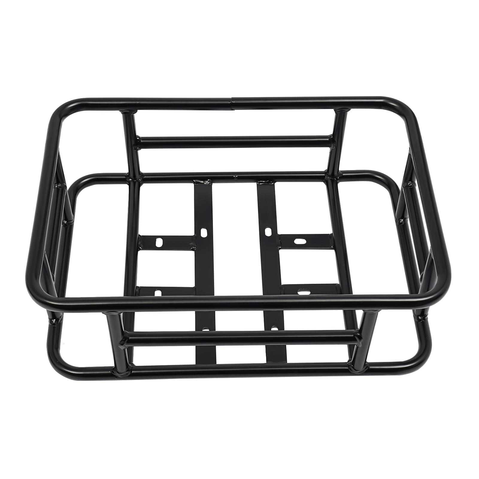 Cestino per bicicletta posteriore, portabagagli con rete e fodera spessa, grande cestino per bicicletta in ferro, 45,6 x 32 x 15 cm, per la maggior parte dei cestini per biciclette