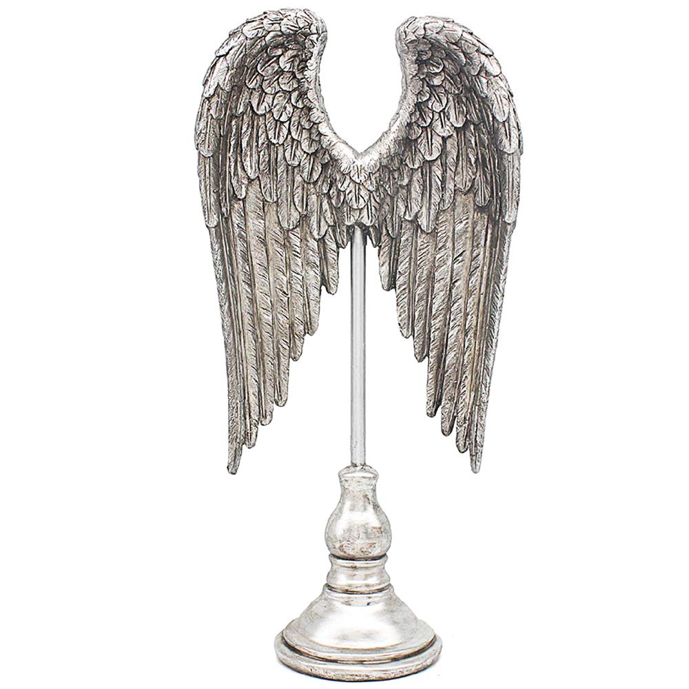 Lesser & Pavey 19.5 Inch Angel Wing On Stand Ornament Statue Figurine Home Art Decoration
