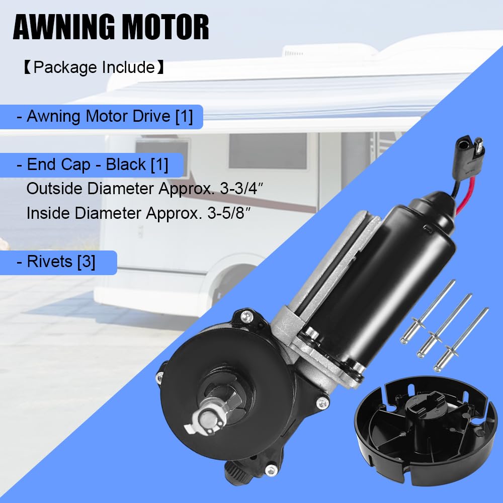 3317084.000U RV Awning Motor Drive Repair Kit, Replacement for Dometic 9200 Series Power Awnings, Models 925/926/927, Replaces OE# 3316605.001, 3316605.017