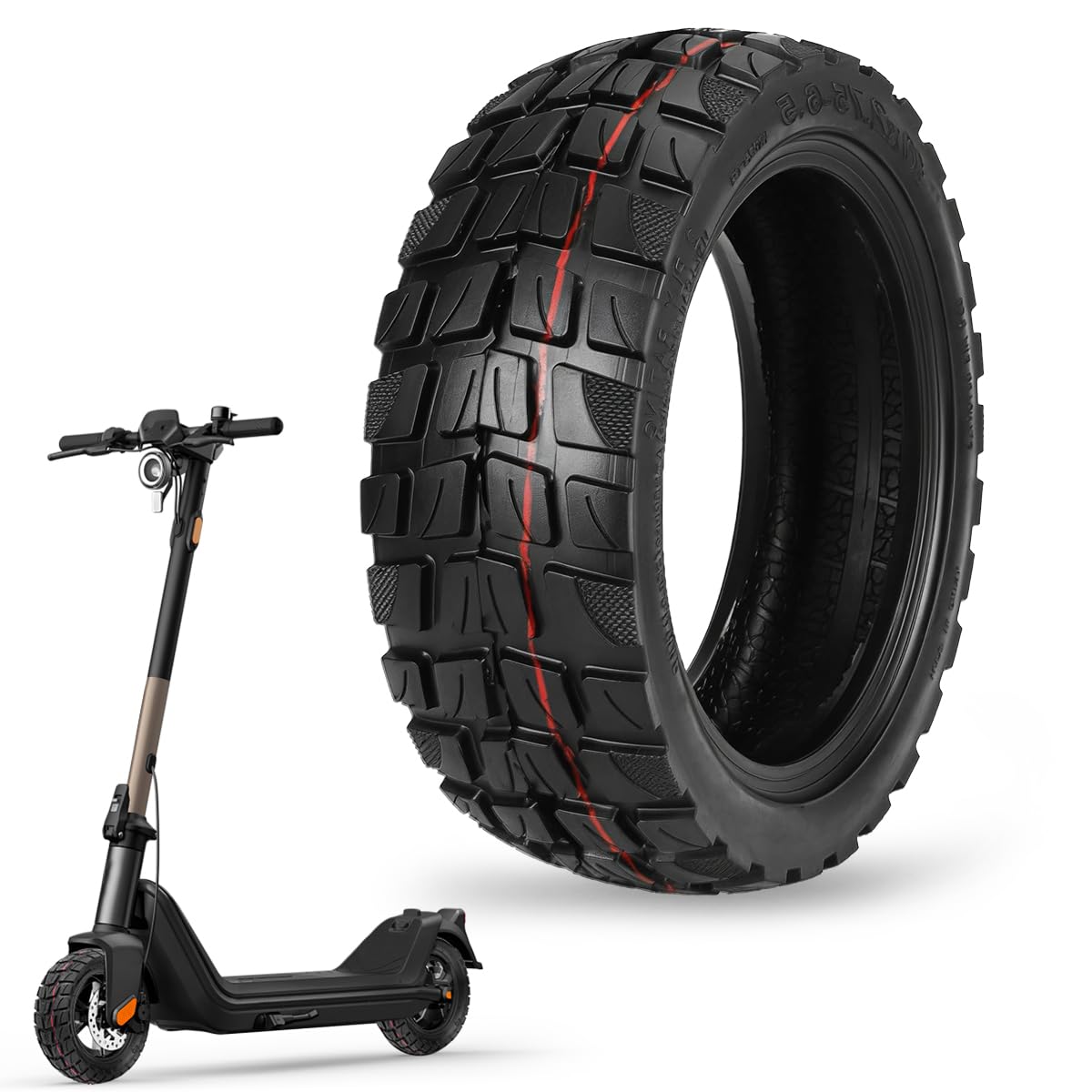 Ruote Monopattino Elettrico 10x2,75-6,5, Gomme Monopattino per Scooter Elettrico Smartgyro Speedway/Speedway PRO, Speedway 5,Rockway/Crossover, Dualtron 3