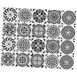 Autocollant mural en carrelage : fabriqué à partir de matériaux en pvc soigneusement sélectionnés, l'autocollant en carrelage est très facile à décoller et ne se déchire pas facilement, ornement en carrelage