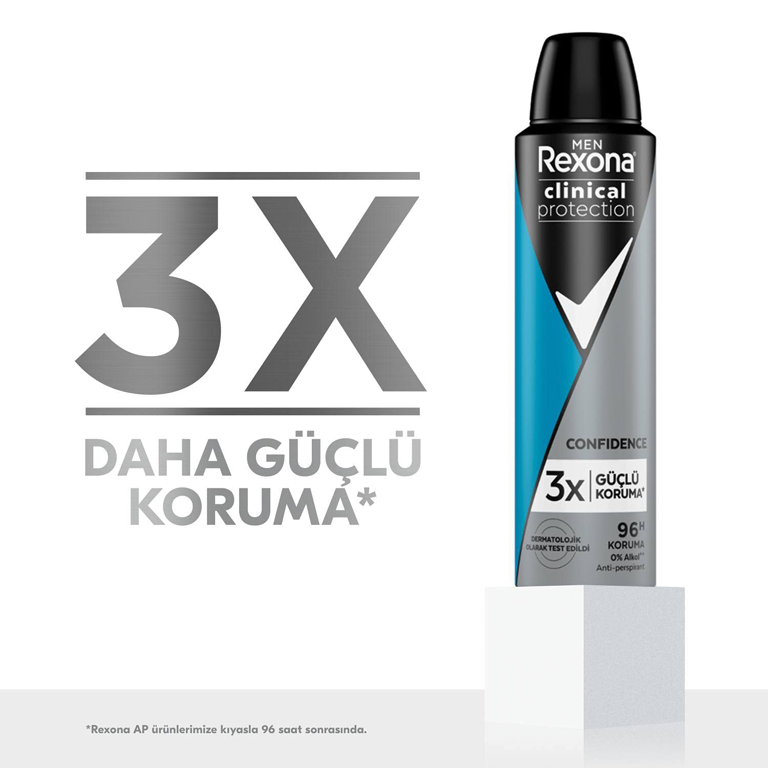 Rexona Men Clinical Protection Erkek Sprey Deodorant Confidence 150 ml 2li paket