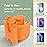 Suranew Adjustable Stroller Cup Holder with Phone Holder for Baby Stroller for Family Members (Orange)