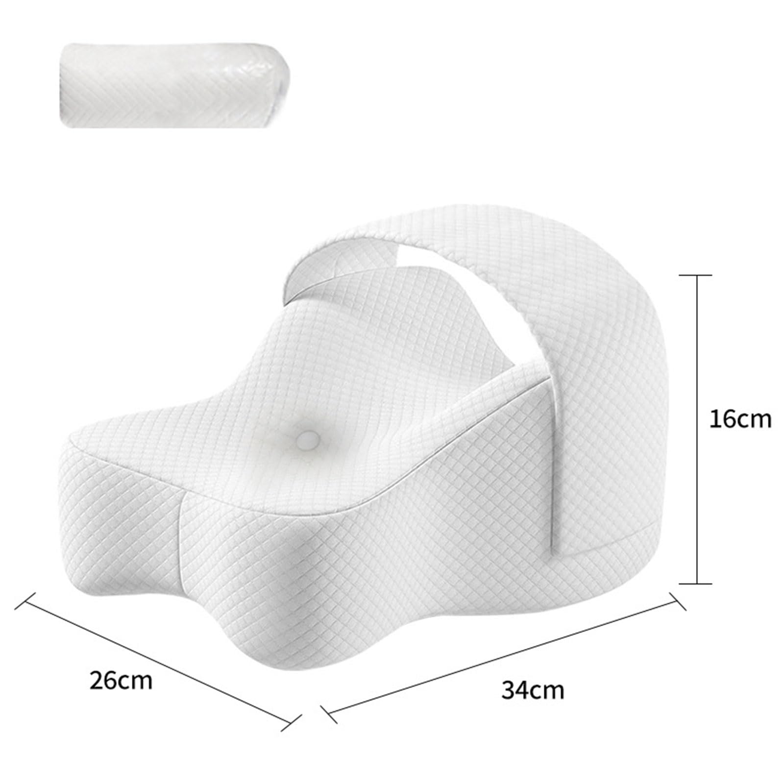 Cuscino distanziatore per gambe in memory foam offre comfort lombare e sui fianchi durante sonno Fodera per cuscino rimovibile traspirante