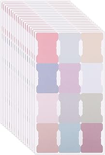 20 Sheets/240 Pieces Sticky Index Tabs, Double Sided Book Page Markers T...