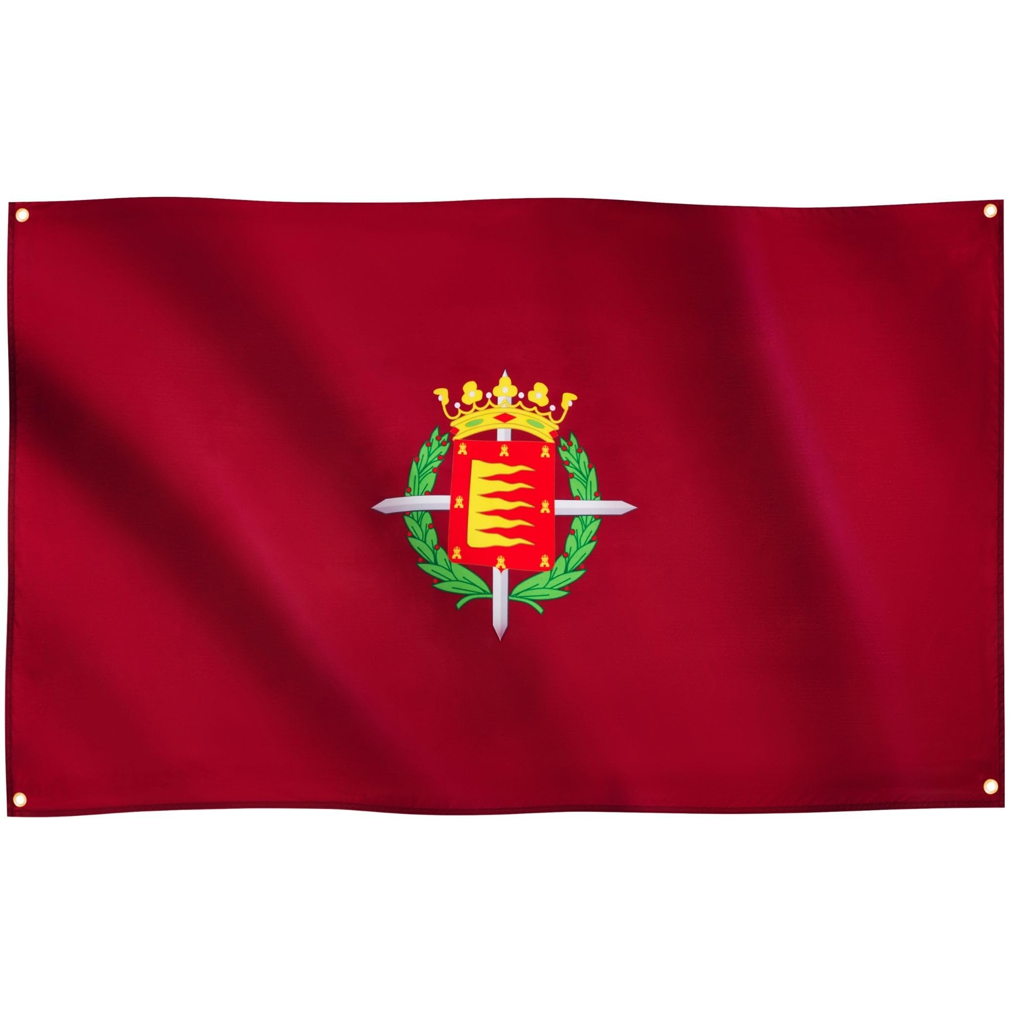 Runesol Valladolid Flag, 91x152cm, 3ft x 5ft, 4 Grommets, Eyelet In Every Corner, Spanish Regional Flag, Holy Week