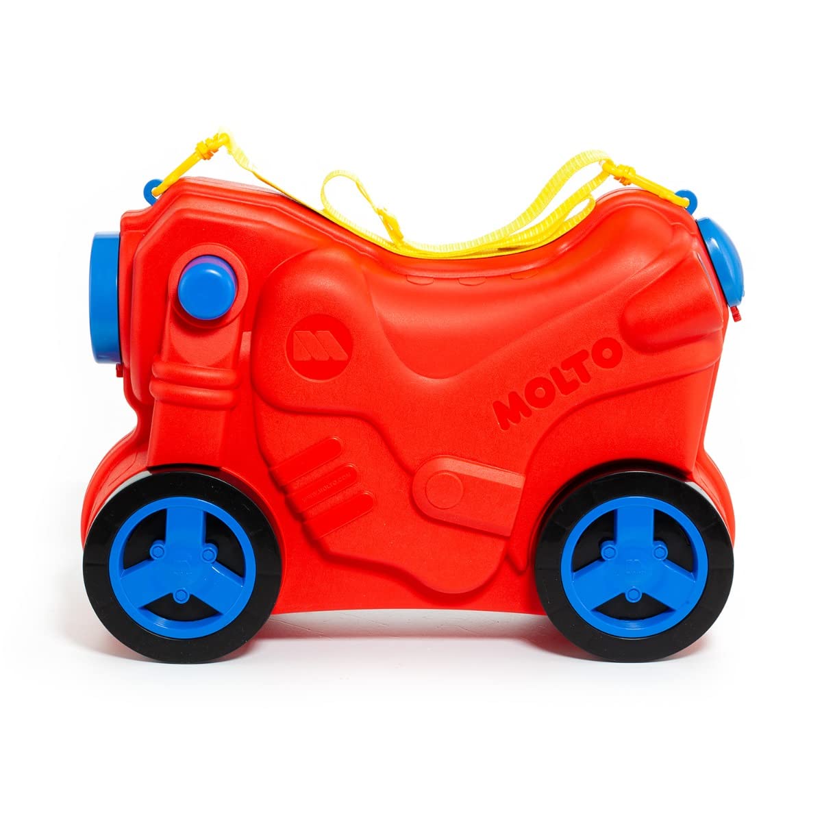 MOLTO | Kinderkoffer Molto Moto Rot | Kinderreisekoffer, Kinderhandgepäck, Kinderhandgepäck, Lernspielzeug für Kinder, Für Kinder ab 36 Monaten