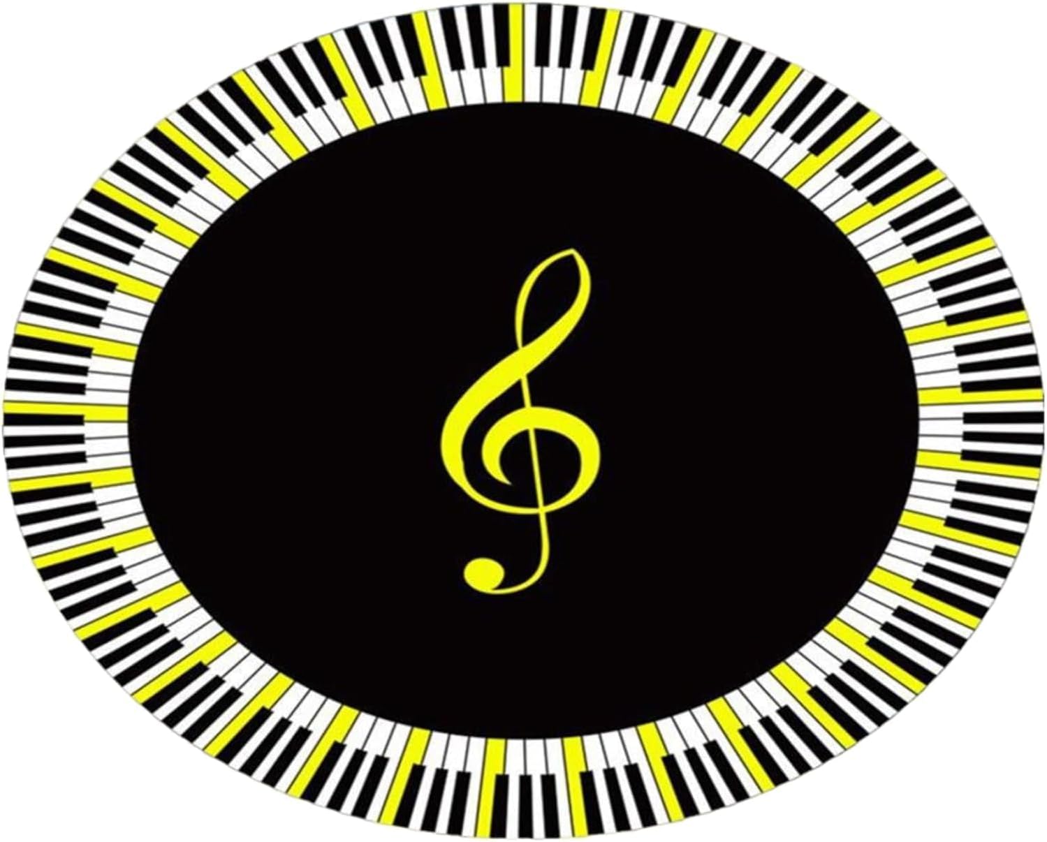 Round Soundproofing Rug, Musical Instrument Carpet Mat for Piano Drums Snare Bass, Drum Rug Piano Carpet Protector Pads Acoustic Blankets for Living Room Music Stand (100CM,F)