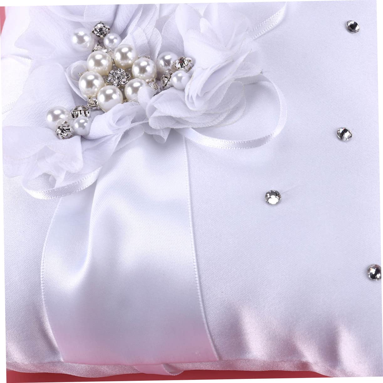 KOMBIUDA 4stücke Teiliges Für Hochzeit Ringkissen Blumenkorb Notizbuch Und Stifthalter Mit Weißen Blumen Für Braut Für Zeremonie