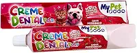 Creme Dental para Cães, Pasta de Dente para Cachorro, Sabor Morango