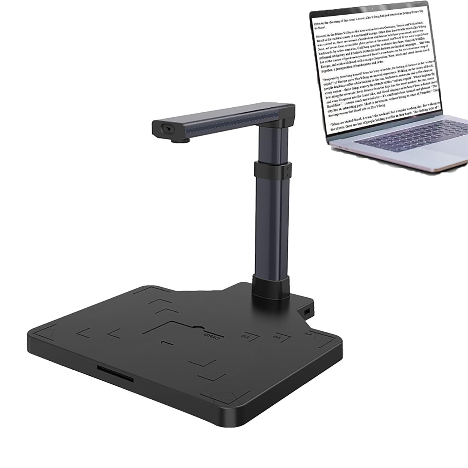 ERICAT Scanner di Documenti A3, Scanner di Fotocamere per Documenti con Funzione di Testo OCR, 8 Milioni di Pixel E Supporto di Ripresa Continua Intelligente, per L'insegnamento Scolastico in Classe