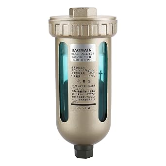 BAOMAIN Air Compressor Auto Drain Valve Water Separator 1/2" to 3/8" PT