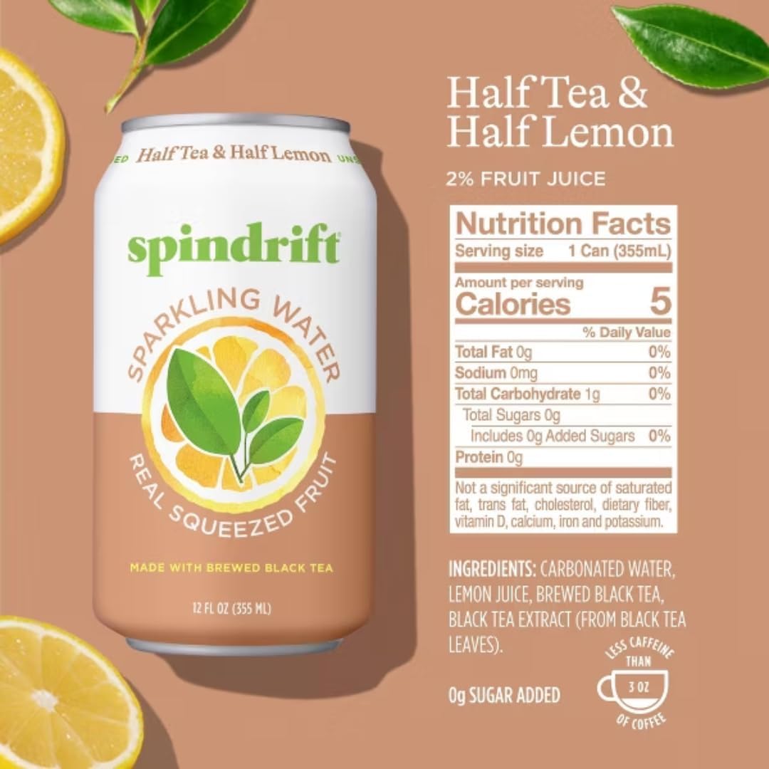 Spindrift Sparkling Water, Ultimate Variety Pack – 12-Flavor – Made with Real Squeezed Fruit, 12 Fl Oz Cans, Pack of 12