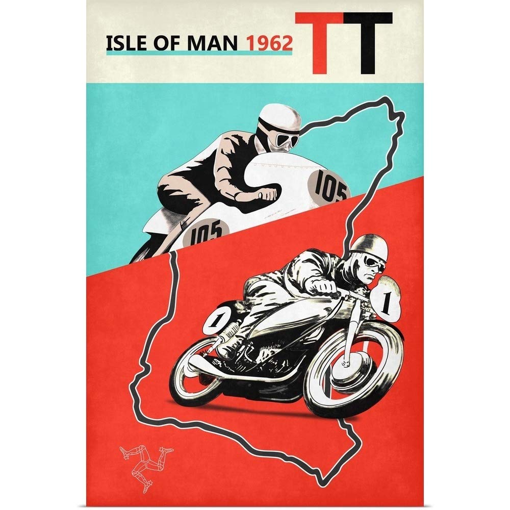Amazon.com: GREATBIGCANVAS Isle of Man TT 1962 Unframed Poster
