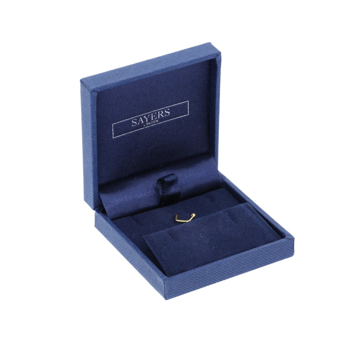 Ciondolo in oro giallo 9kt e pietre Cubic Zirconia CZ a forma di gatto con collarino a fiocchetto