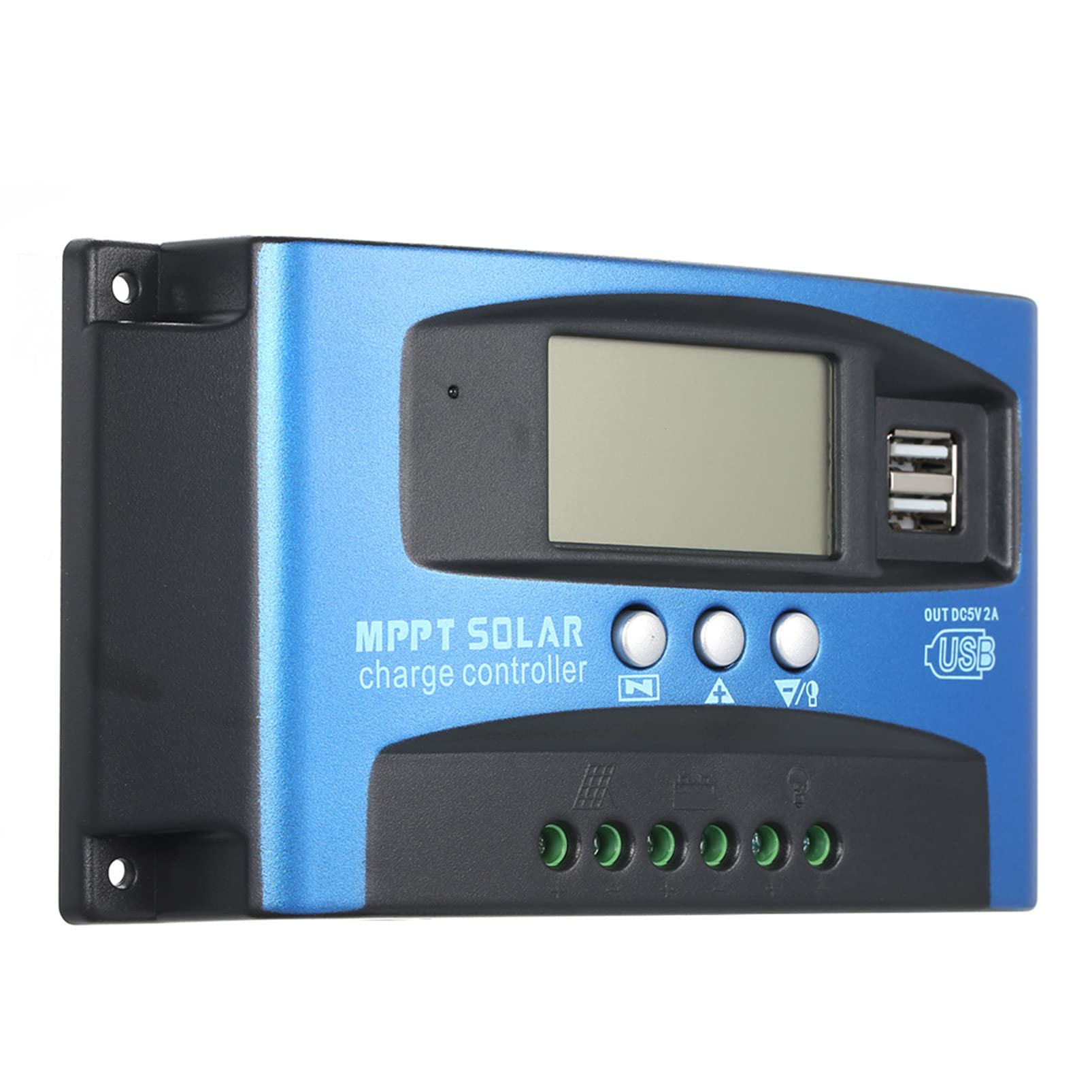 Morelian 100A MPPT Solar Charge Controller Dual USB LCD Display Auto Solar Cell Panel Regulator