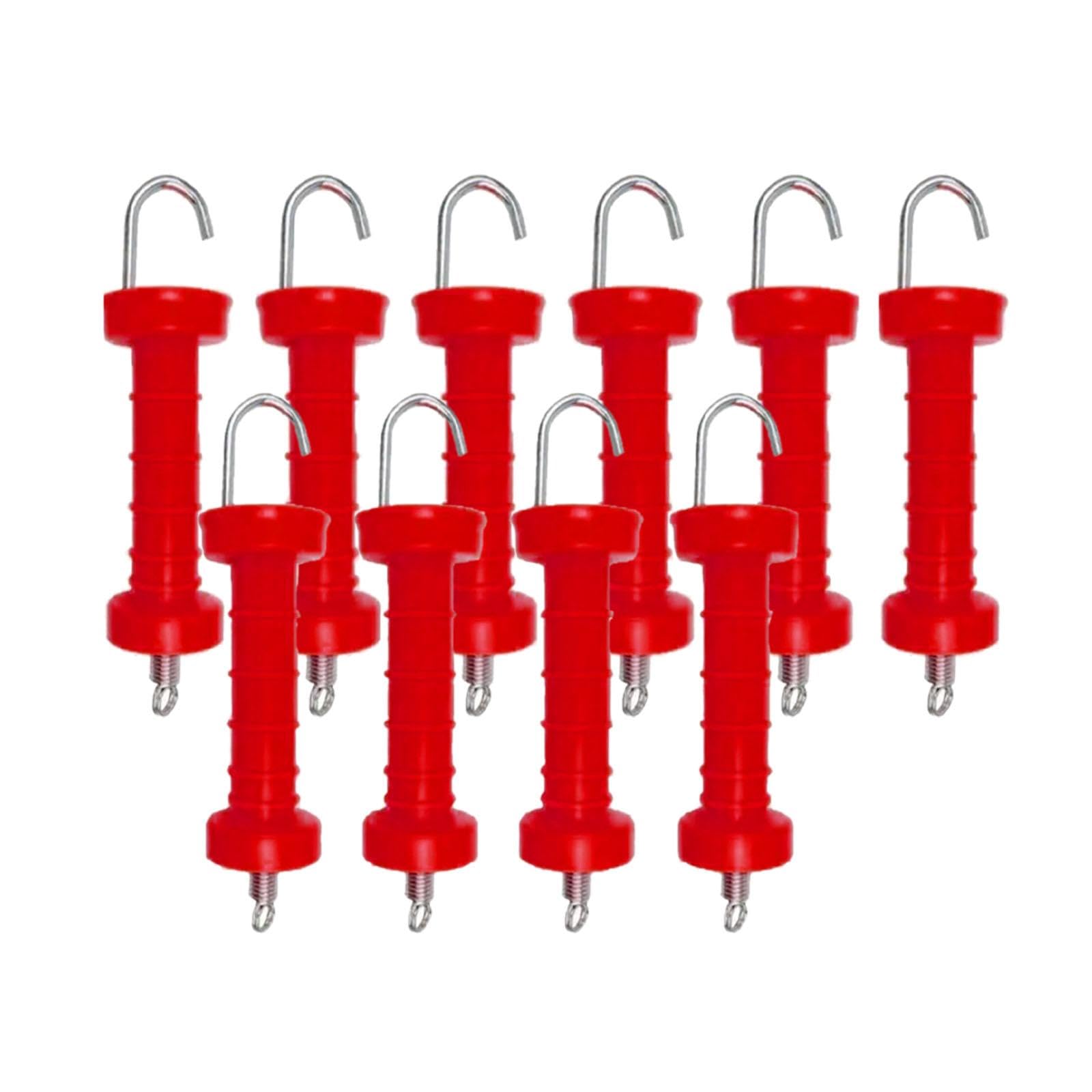 10 Pezzi Maniglia Cancello Recinto Elettrico Isolatore Porta Recinto Primaverile Accessorio Sostitutivo in Pp Adatta a Allevamento Giardinaggio Uso Es