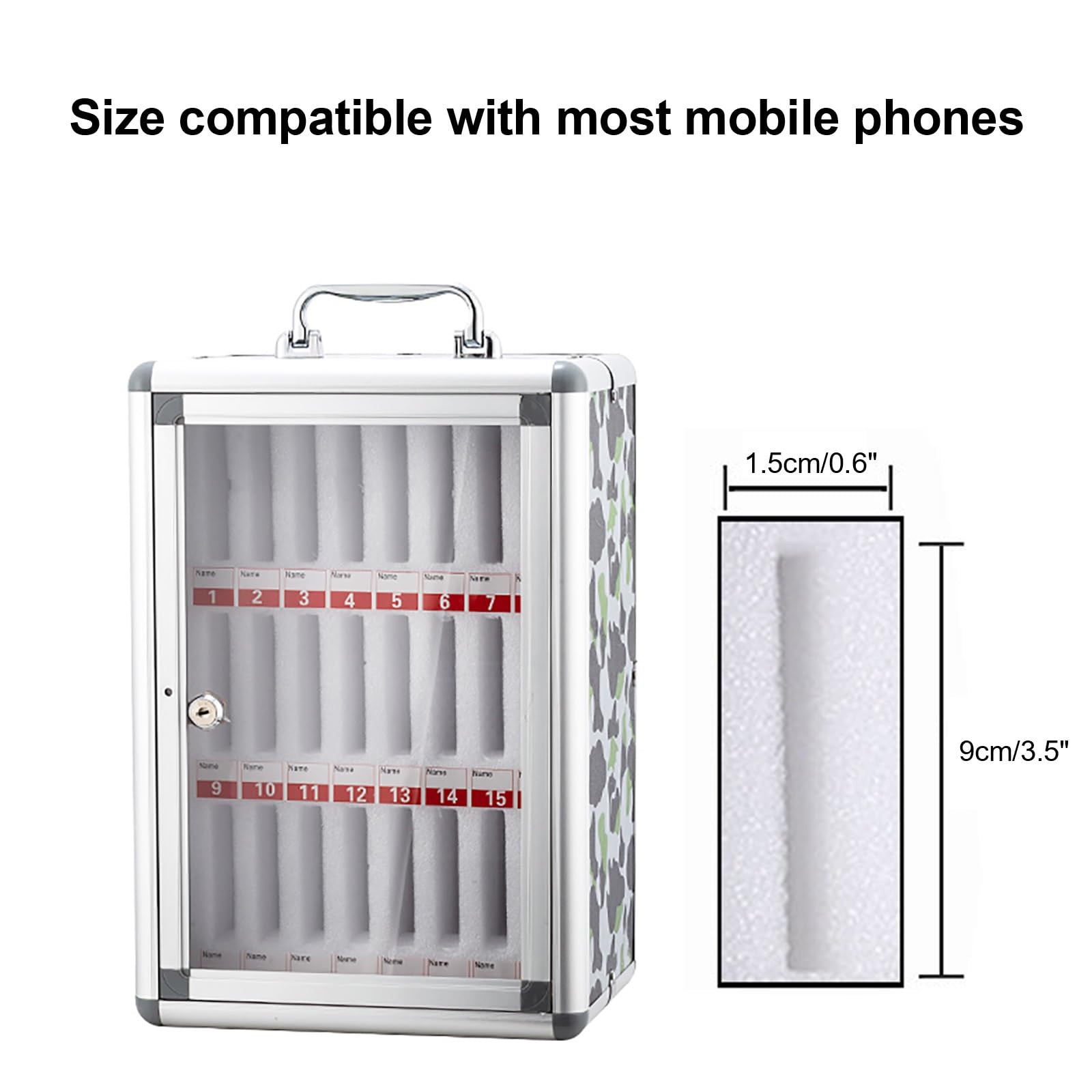 Sichere Handy-Spindbox für Klassenzimmer und Büro, Safe für Smartphones, Lo Cell Jail, Größe 39 x 20 x 65 cm, 27 x 20 x 40 cl für Gadts und Geräte