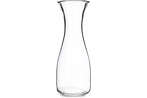 34 oz Glass Beverage Pitcher: Multipurpose Carafe for Drinks, Water, Wine, and More