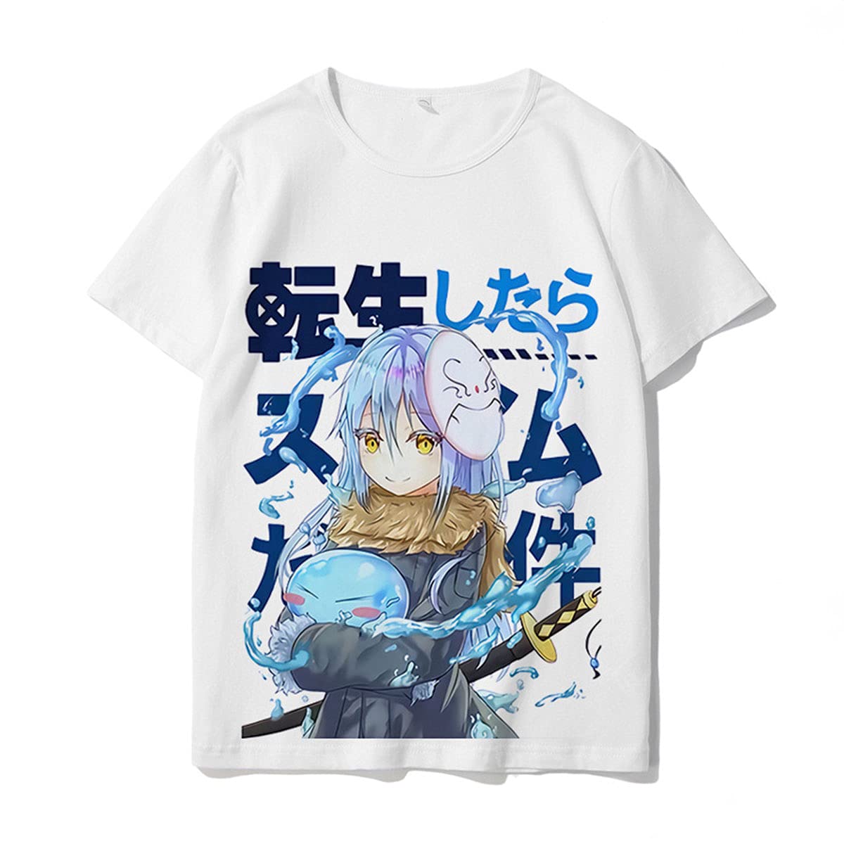 DHSPKNThat Time I Got Reincarnated as a Slime T-Shirts Anime Tee Shirts Rimuru Tempest Costume