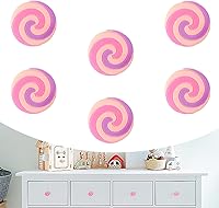 Vista 12 de Juego de 6 perillas redondas de goma suave con forma de dibujos animados para tiradores de gabinete, cajón, caja organizadora de armarios