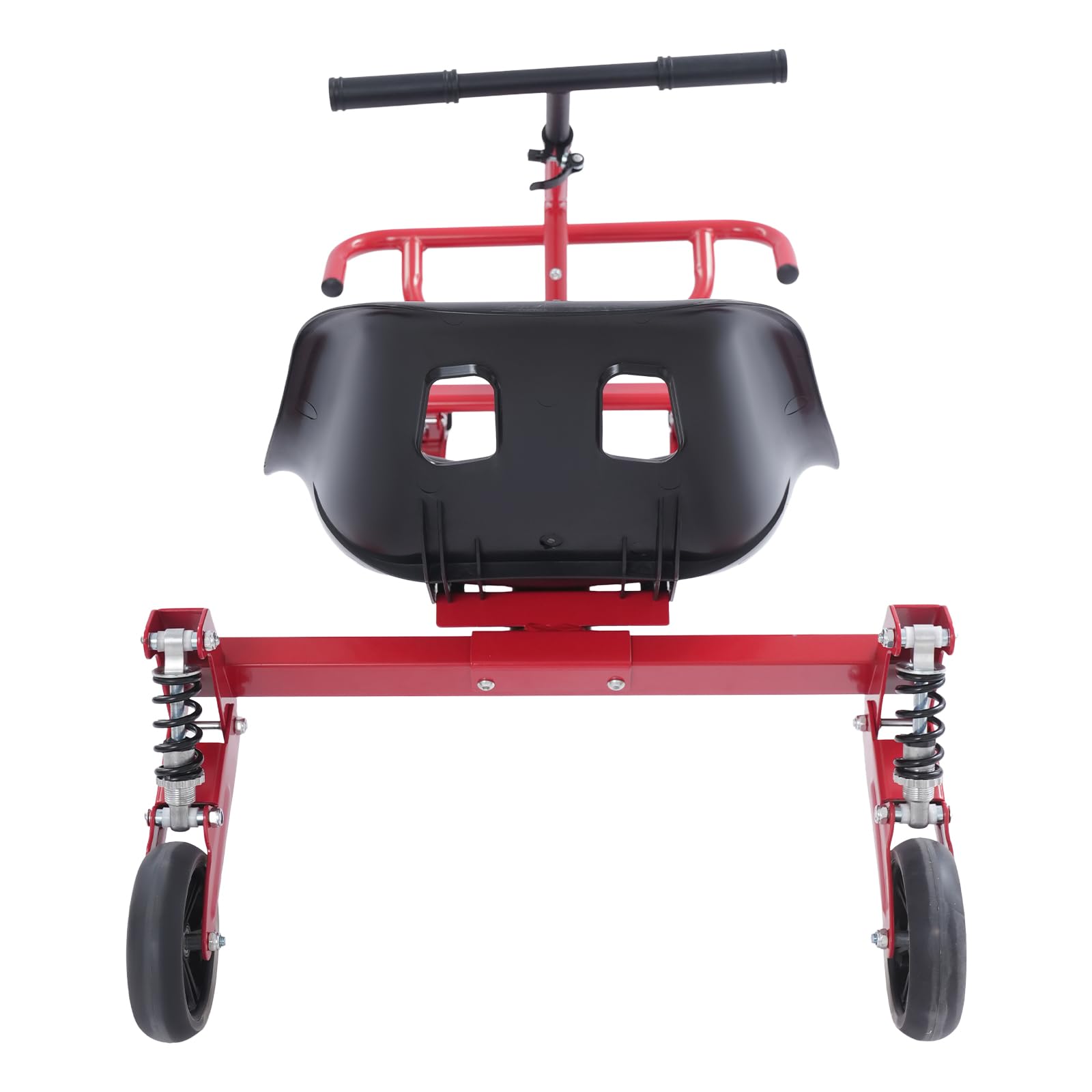 Hoverboard con sedile, sedile regolabile con volante per scooter elettrici, fino a 100 kg, sedile Hover Cart Balance Scooter per 6,5-10 pollici, 2 ruote di bilanciamento (rosso)