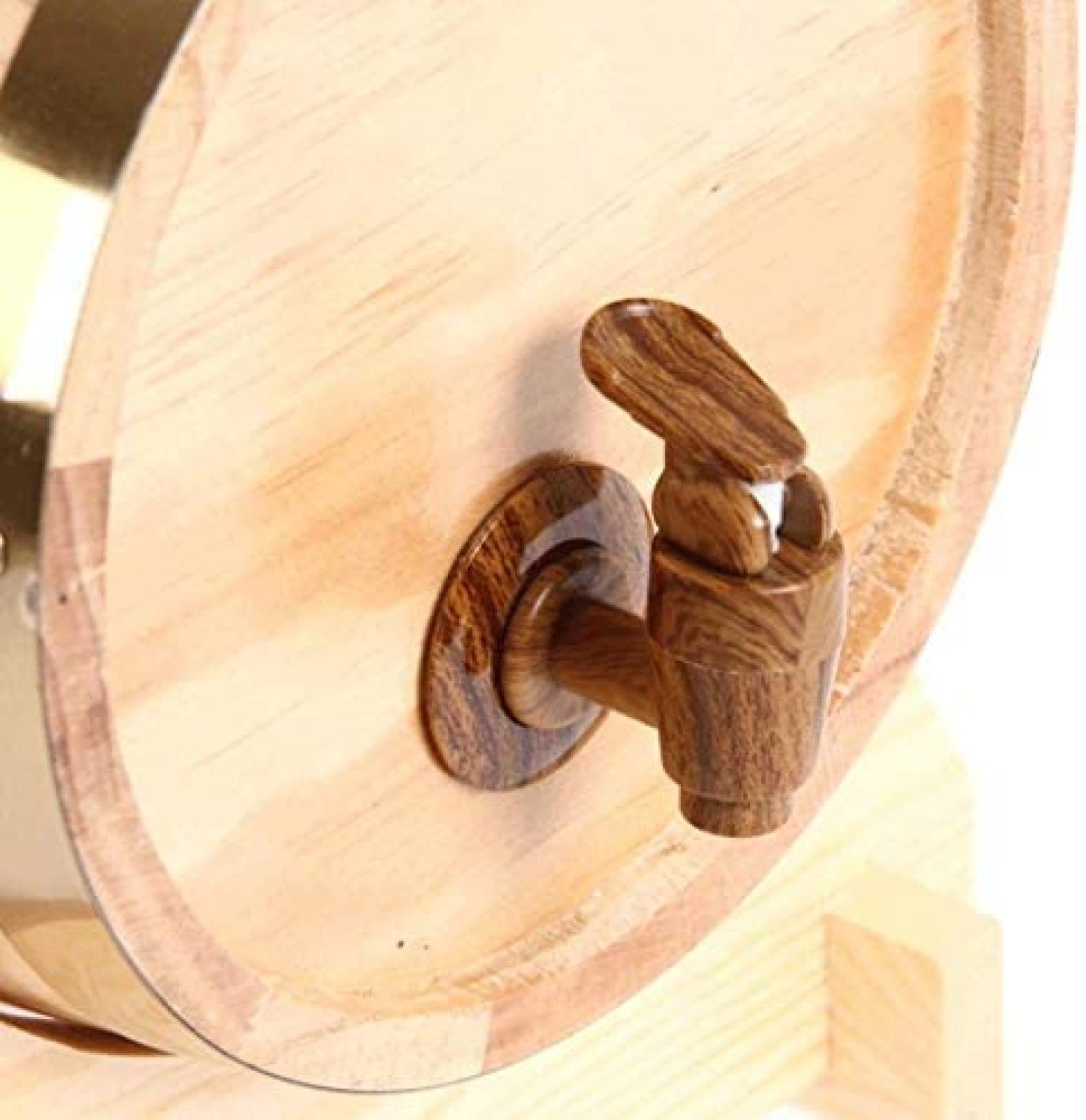 Botti di Vino Orizzontali in Rovere Botti di Rovere d'Epoca Botte di Vino Rosso da 15 Litri Dispenser per Vino Dispenser per Acqua in Legno Scaffale in Legno Whisky Aceto di Vino Birra,10L