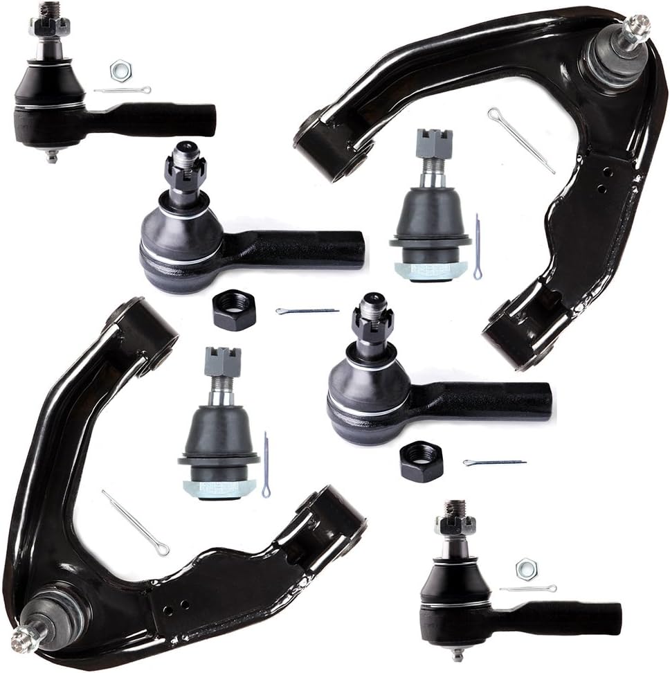 cciyu Control Arm Lower Ball Joint Outer Inner Tie Rod End Link fit for XTERRA 2000-2004 8pcs Suspension Kit
