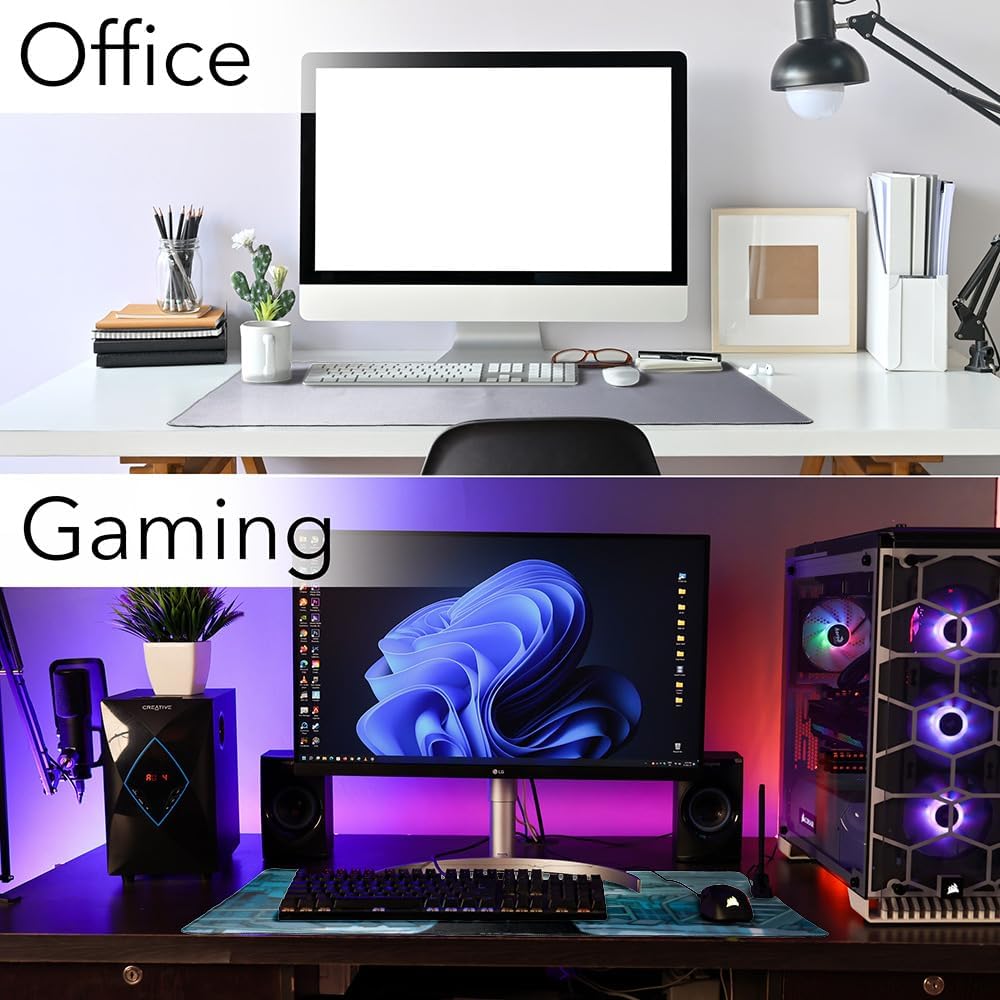 Batman in The Batcave Large Gaming Mouse Pad Desk Mat with Stitched Edges, Non-Slip Base for Gamer, Home and Office, 31.5 x 15.7