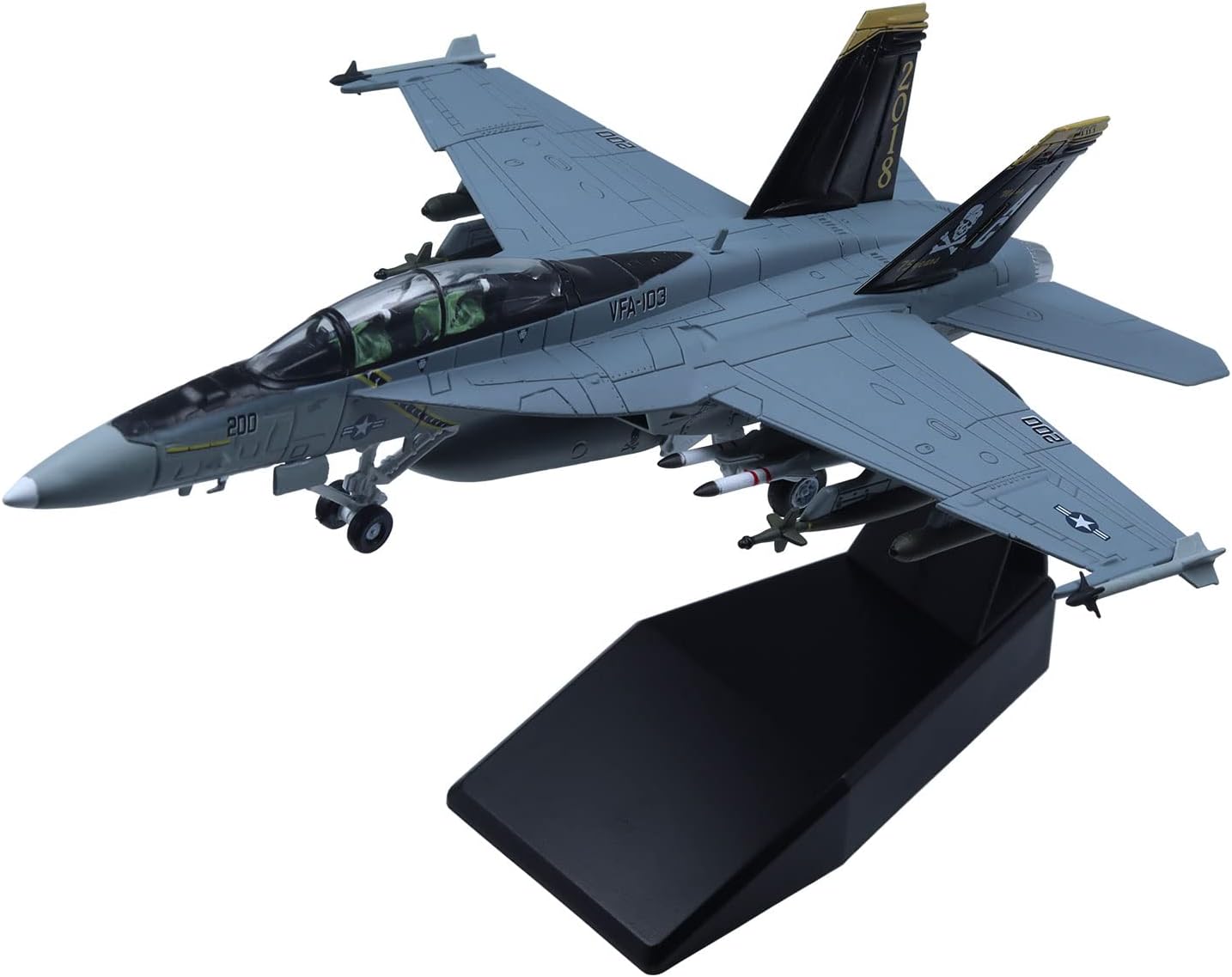 F-18 Hornet Strike Attack Fighter Plane Model 1/100 Diecast Military Models