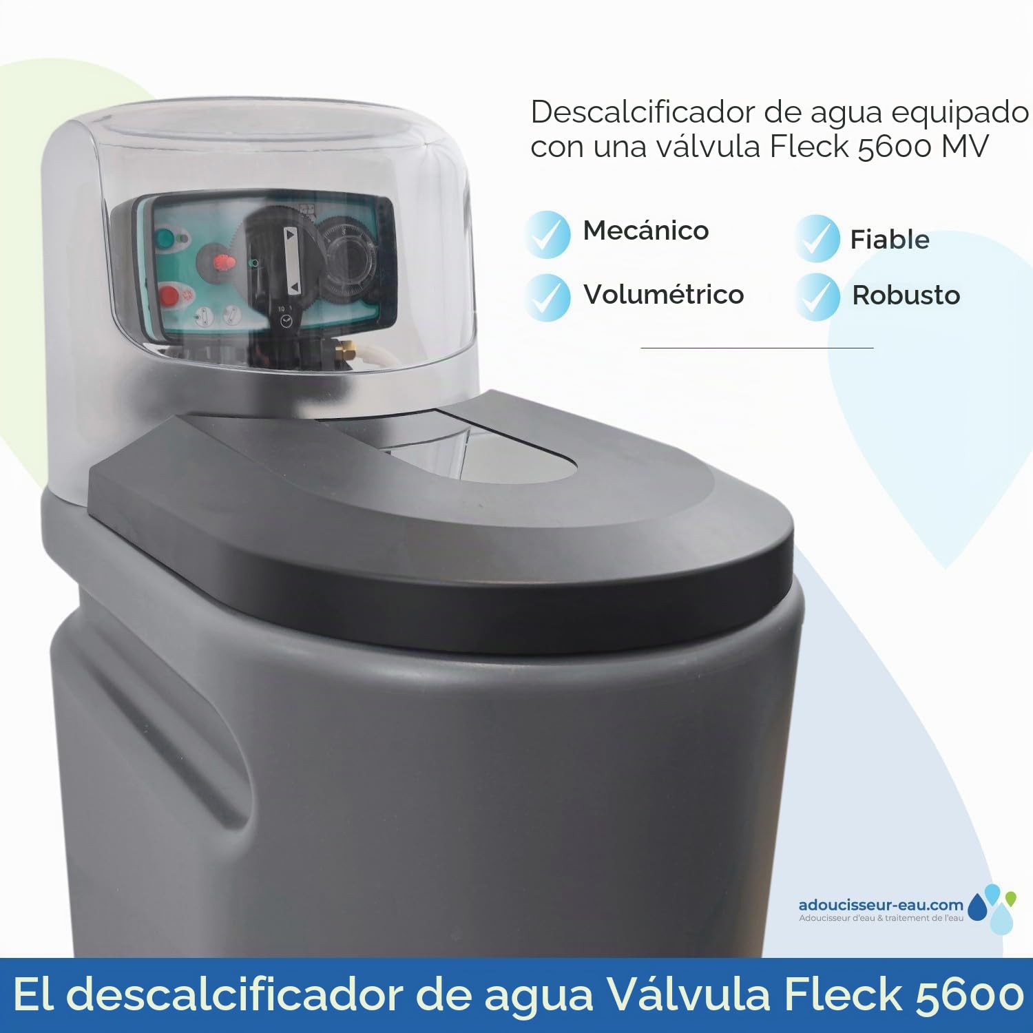 Descalcificador 20l Fleck 5600 Mv Mecánico Descalcificador De Agua Domestico