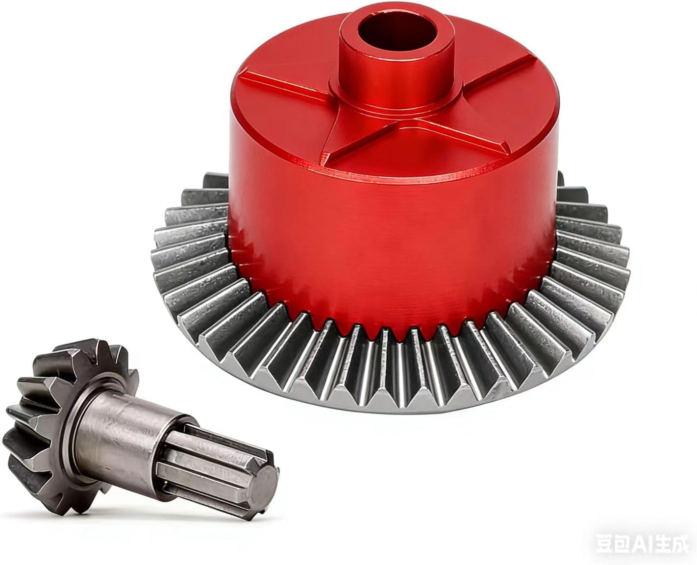 Alloy Differential Case 37T Main Gear & Input Gear 13T AR310872 Upgrades Parts for ARRMA 1/10 Arrma Big Rock/Granite/Vorteks/Senton 3S BLX,Kraton/Outcast 4S BLX,1/8 Typhon/Infraction 3S BLX(Red)