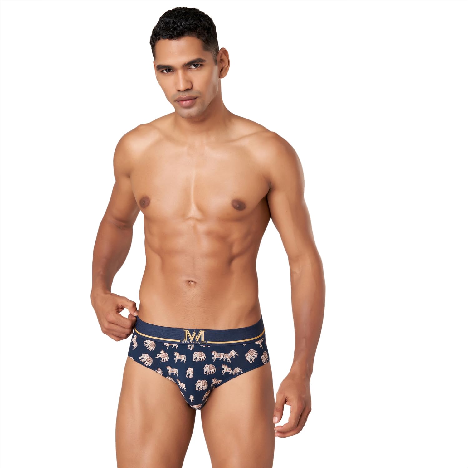 Macroman M-Series MW Signature Collection by Rohit Bal Premium Tencel, Spandex Mens Briefs